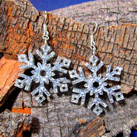 Snowflake Earrings - Etsy