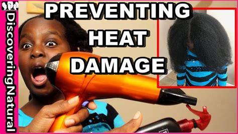 How to Prevent Heat Damage on Natural Hair - YouTube