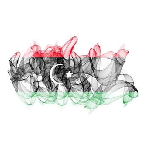 علم تأثير الدخان مجردة لليوم الوطني الليبي, علم ليبيا الوطني فرشاة, علم ليبيا الوطني, تأثير ...