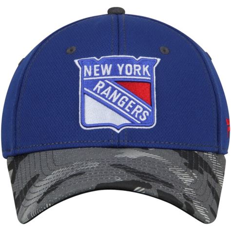 New York Rangers Camo Adjustable Hat - Royal - Fanatics.com