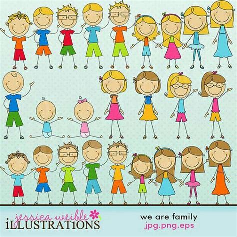 Stick families - i use these on mugs :-) | Strichmännchen familie, Strichm, Kinder zeichnen