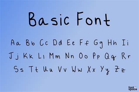 Basic Font | letteredlovebykendra | FontSpace