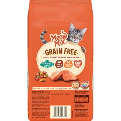 Meow Mix Grain Free with Wild Salmon Dry Cat Food, 3 lb - Kroger