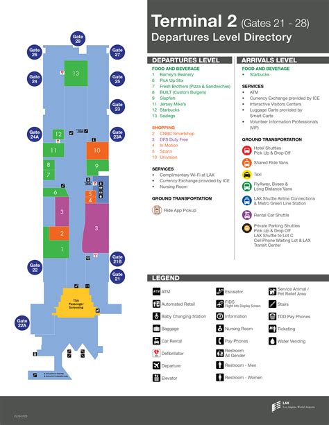 Lax Terminal 7 Gate Map - Best Map of Middle Earth