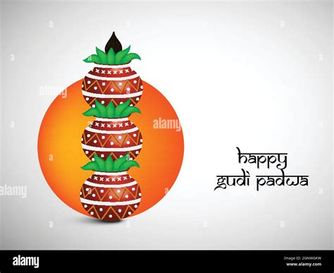 Gudi Padwa Marathi Festival Background Stock Vector Image & Art - Alamy