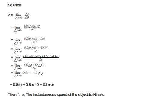 CBSE Class 11: Physics-Instantaneous Speed