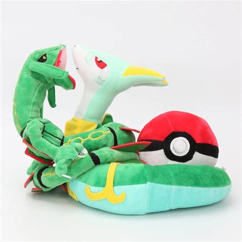 3Styles Pocket Plush Rayquaza Dragon Serperior Ball Plush Stuffed Animal Dolls Toys-in Stuffed ...