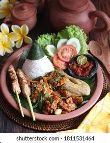 Nasi Bali Balinese Rice Indonesian Cuisine Stock Photo 1811531464 | Shutterstock