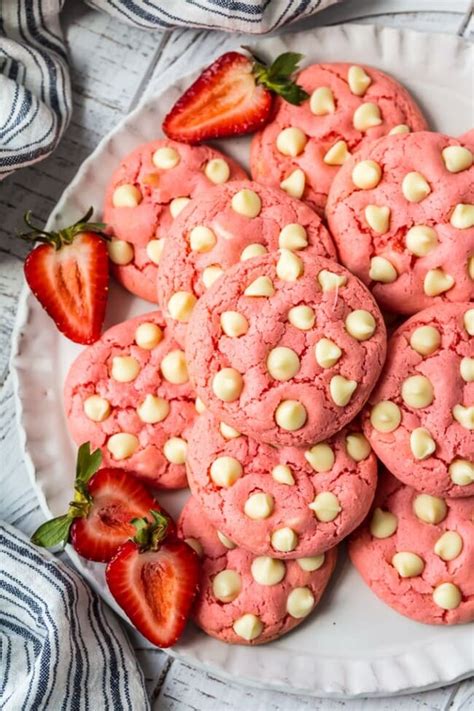 Strawberry Cookies - Strawberry Cake Mix Cookies (VIDEO!)