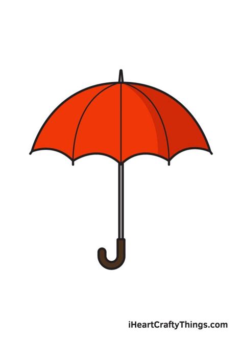 Umbrella Drawing - How To Draw An Umbrella Step By Step