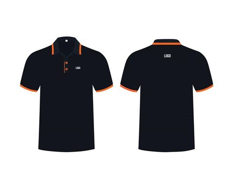 Polo Shirt Them black and orange Design 3246446 Vector Art at Vecteezy