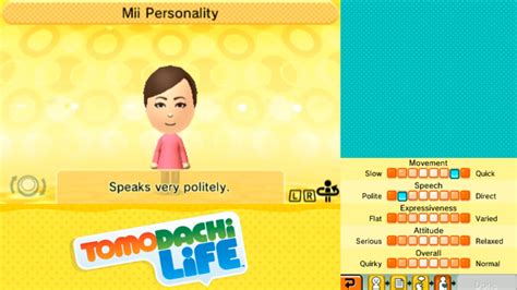 Tomodachi Life Personality Charts - How To Create a Perfect Mii Personality