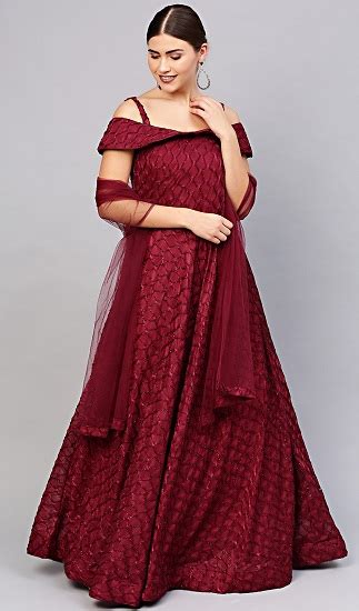 Maroon Dresses for Women - 30 Trending Models for Graceful Look