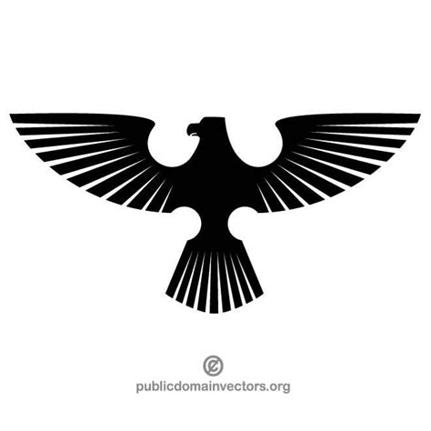 EAGLE EMBLEM SILHOUETTE | Eagle silhouette, Guitar inlay, Eagle drawing