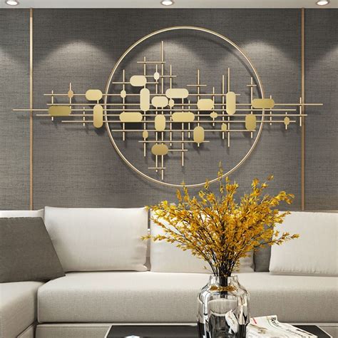 3D Gold Modern Style Wall Decor Metal Home Hanging Art