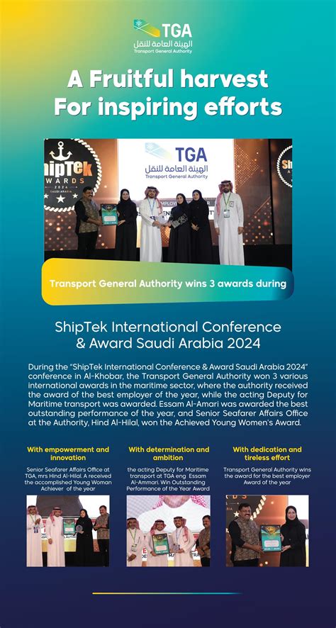 TGA Wins 3 Global Awards at ShipTek International Conference KSA 2024