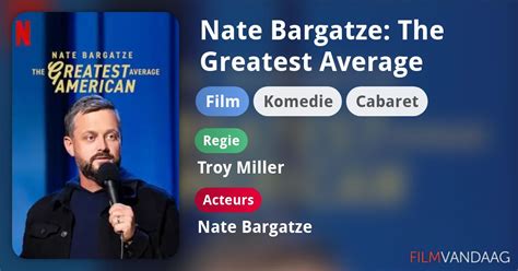 Nate Bargatze: The Greatest Average American (film, 2021) - FilmVandaag.nl