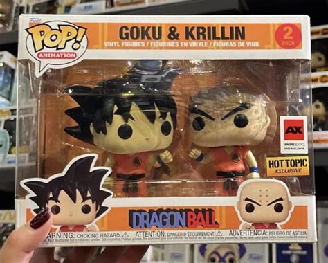 FUNKO POP-DRAGONBALL-GOKU AND Krillin-Two Pack-Anime Expo 2023 Exclusive $64.99 - PicClick