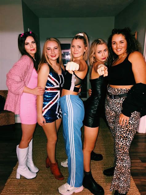 Spice Girls 2019 #spicegirlscostume Spice girls Halloween costume | Girl group halloween ...