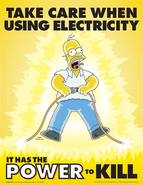 22 Simpsons Safety Posters - Gallery | eBaum's World