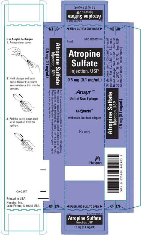 Atropine - FDA prescribing information, side effects and uses