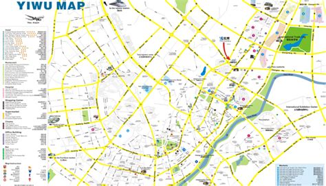 Map of Yiwu City