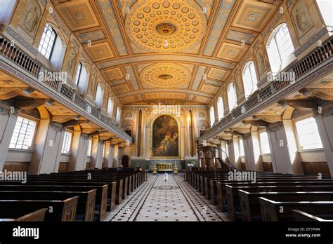 Old royal naval college chapel hi-res stock photography and images - Alamy