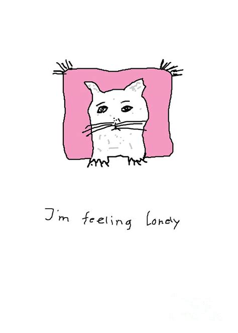 Cat feeling lonely Digital Art by Elisabet Bondesson - Pixels