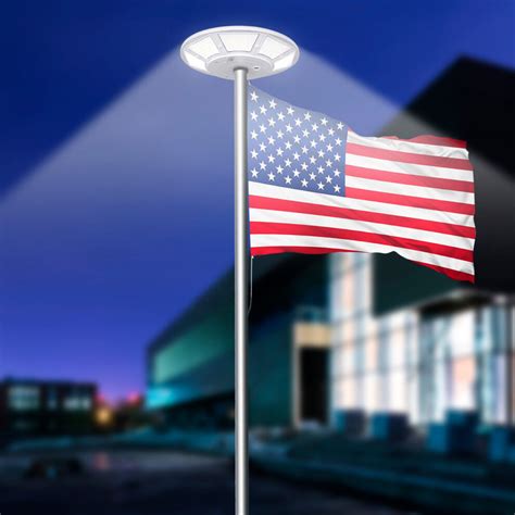 Solar Flagpole Lights - Illuminate Your Flag Pole All Night Long - Cowaudio