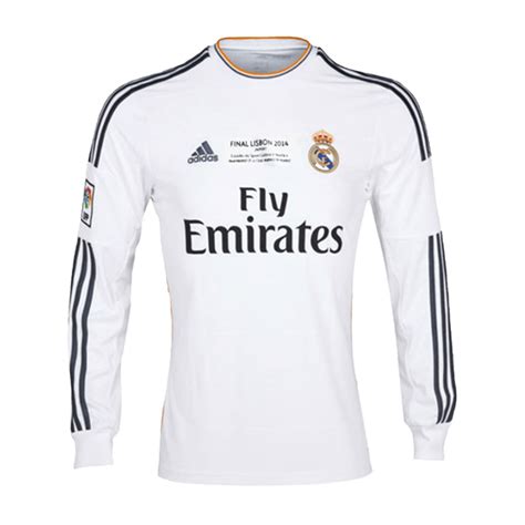 Real Madrid Home Jersey Retro 2013/14 - Long Sleeve | Goaljerseys