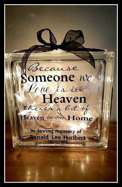 Memorial Glass Blocks, sympathy gift, Personalized glass block, Custom block, night light ...