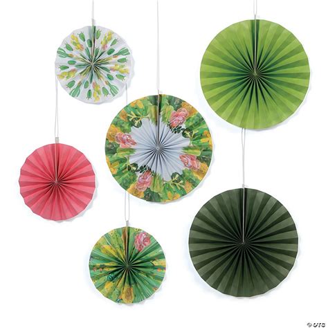 Cactus Shower Hanging Paper Fan Decorations | Oriental Trading