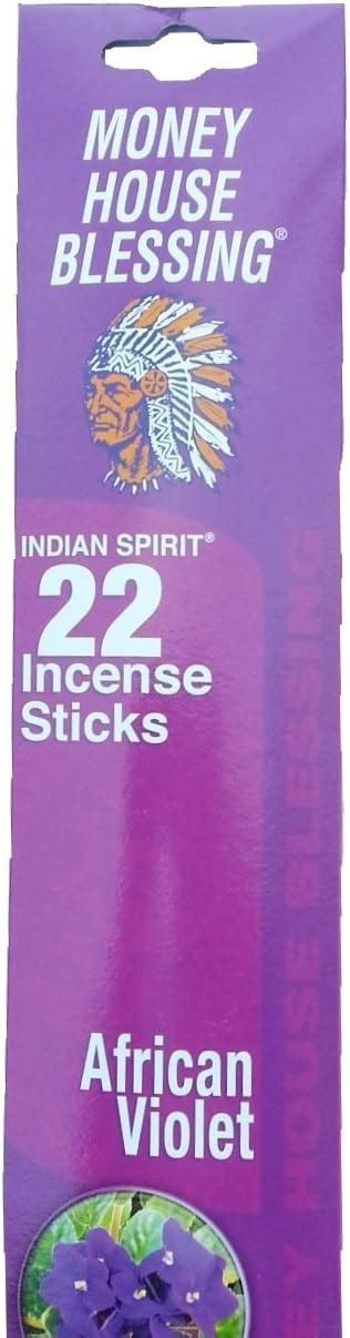 Buy Indian Spirit Incense Sticks - Money House Blessings AFRICAN VIOLET Incense Sticks Online at ...