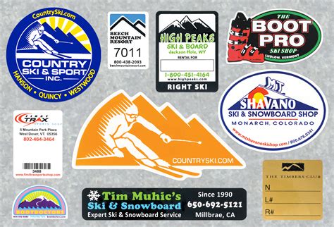 Ski And Snowboard Stickers — Leland Company