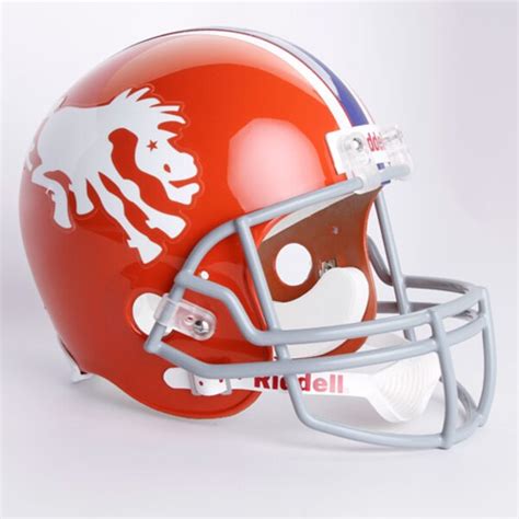 Riddell Denver Broncos Orange 1966 Throwback Replica Full-Size Helmet ...