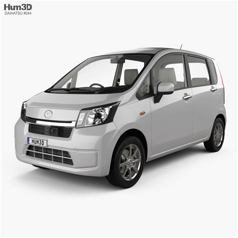 Daihatsu Move with HQ interior 2015 3D model - Download Hatchback on ...