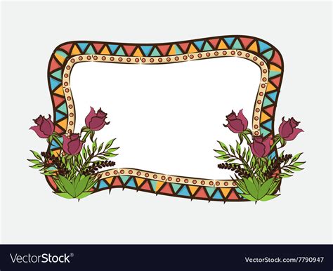 Bohemian background design Royalty Free Vector Image