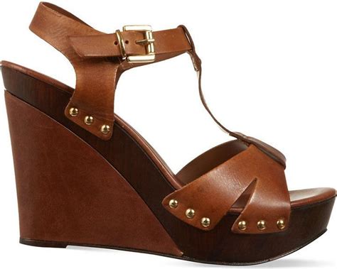 Carvela Katey leather wedge sandals Blue Wedge Sandals, Sport Sandals ...