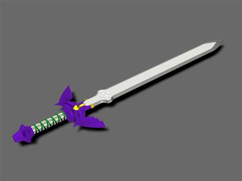 Legend of Zelda BotW Master Sword - 3d model | The Forge Props