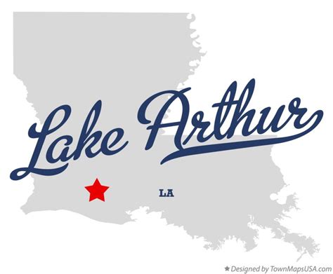 Map of Lake Arthur, LA, Louisiana