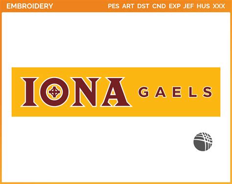 Iona Gaels - Alternate Logo (2013) - College Sports Embroidery Logo in ...