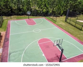 Aerial View Basketball Court Stock Photo (Edit Now) 1531672901