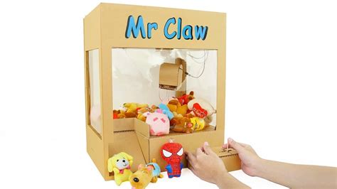 How to Make Powered Claw Machine from Cardboard - YouTube | Claw machine, Diy doll miniatures ...