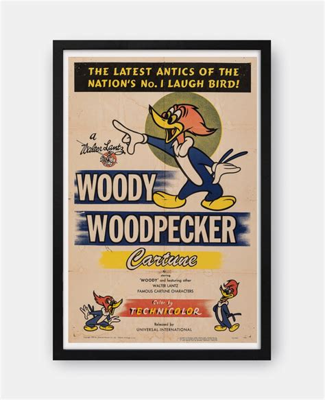 Woody Woodpecker (1941) Movie Poster - The Curious Desk