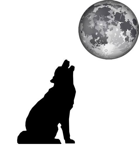 Wolf And Moon Free Stock Photo - Public Domain Pictures