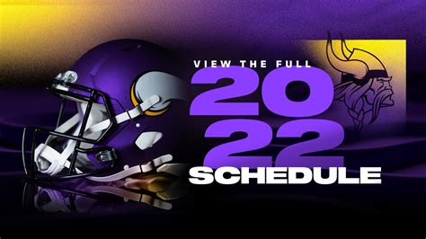 2022 Vikings Schedule & Tickets