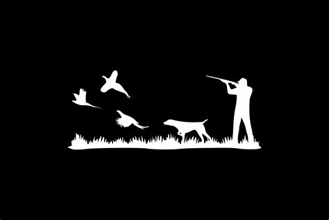 Pheasant Hunting Scene Decal Bird Hunting Decal Pheasant | Etsy