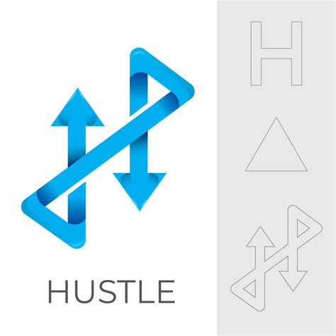 Hustle Logo Design by Saika Akter on Dribbble