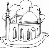 Free Mosque coloring Page sketch template