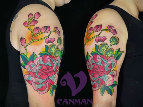 Japanese flower - Visions Tattoo and Piercing